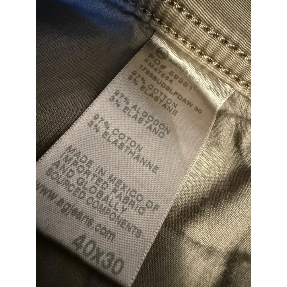 AG Adriano Goldschmied Men's Tellis Modern Slim Pants Size 40x30 Gray‎ Sateen